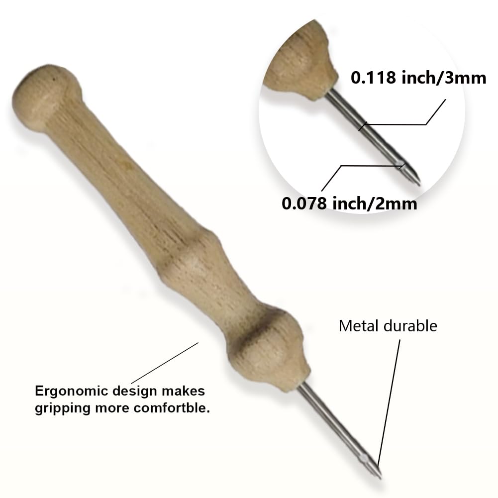 DOODLREAM Victory Gesture Needle Kit for Beginner, 9.4"x 9.4" Peace Hand Gesture Punch Stitching Craft Set, DIY Embroidery Starter with Printed Frame, Instruction, Threader, Yarn, Pinch Needle