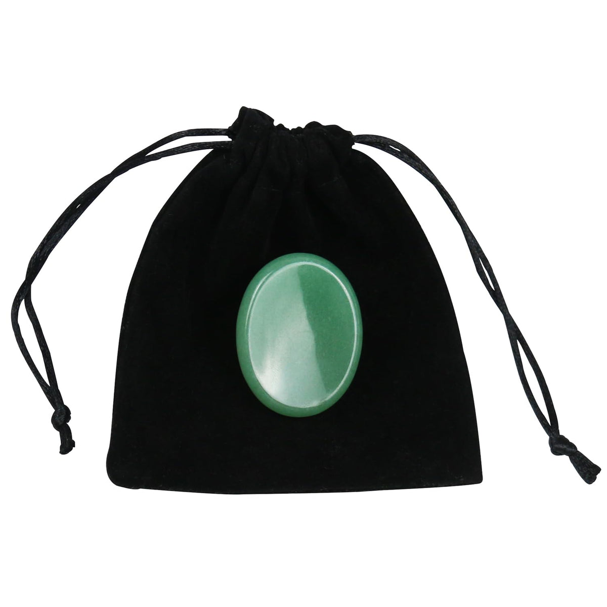 Namzi Green Aventurine Crystals Rock Worry Stone for Kids, Oval Palm Stone, Thumb Stone, Crystals and Healing Stone Quartz Bulk for Wicca, Reiki, Healing Energy, Chakra Stone, Witchcraft Supplies(1PCS