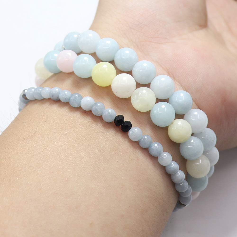 UEUC Tree of Life Yoga Healing Stone Bracelets,Multilayer Lotus Chakra Stone Reiki Bracelet Sets,Anxiety Crystal Natural Stone,for Women Stress Relief