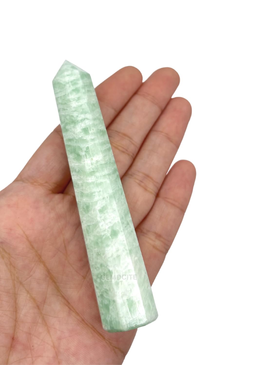 WholesaleGemShop 3 Inch (70 mm) Amazonite Gemstones Obelisk Tower Jumbo Facet Aura Rock Crystal Natural Polished Earth Wand Spirit