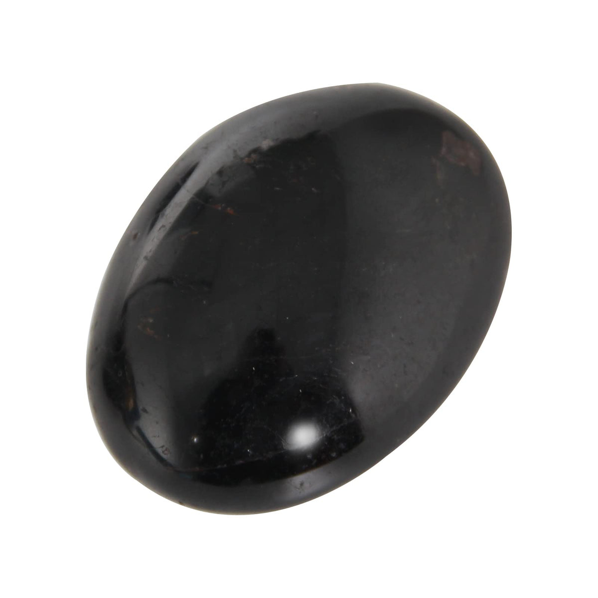 Orientrea Black Tourmaline Stone - 4 Pcs Black Tourmaline Palm Stone Pocket Energy Stone, Smooth Healing Crystal and Worry Stones