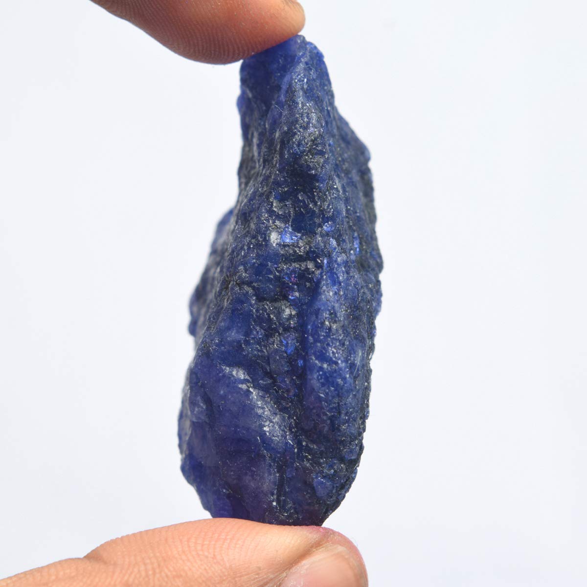 GEMHUB 189 Carat Raw Uncut Sapphire Healing Crystal Loose Gemstone for Charms Rough Blue Sapphire Loose Gem