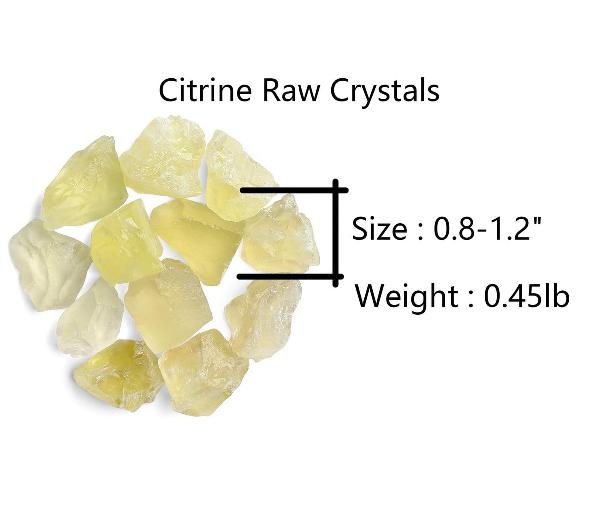QINJIEJIE 0.9Lbs Citrine Raw Crystals Natural Stones Bulk Large 1" Rough Rocks Wholesale Reiki Gemstones Yellow Fountain Rocks for Healing Tumbling Cabbing Polishing Wire Wrapping Wicca Decor