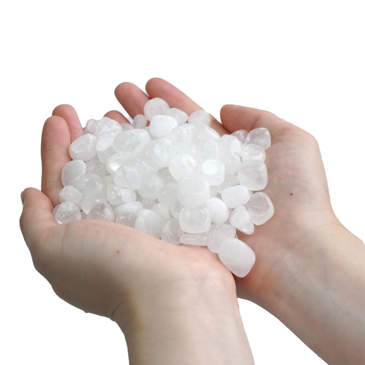 Sisamn Clear Quartz Crystal Chips, 3lb Bulk Polished Tumbled Stones – Natural Healing Crystals for Reiki, Meditation, Energy Balancing, Jewelry Making, Home Decor & Gifts