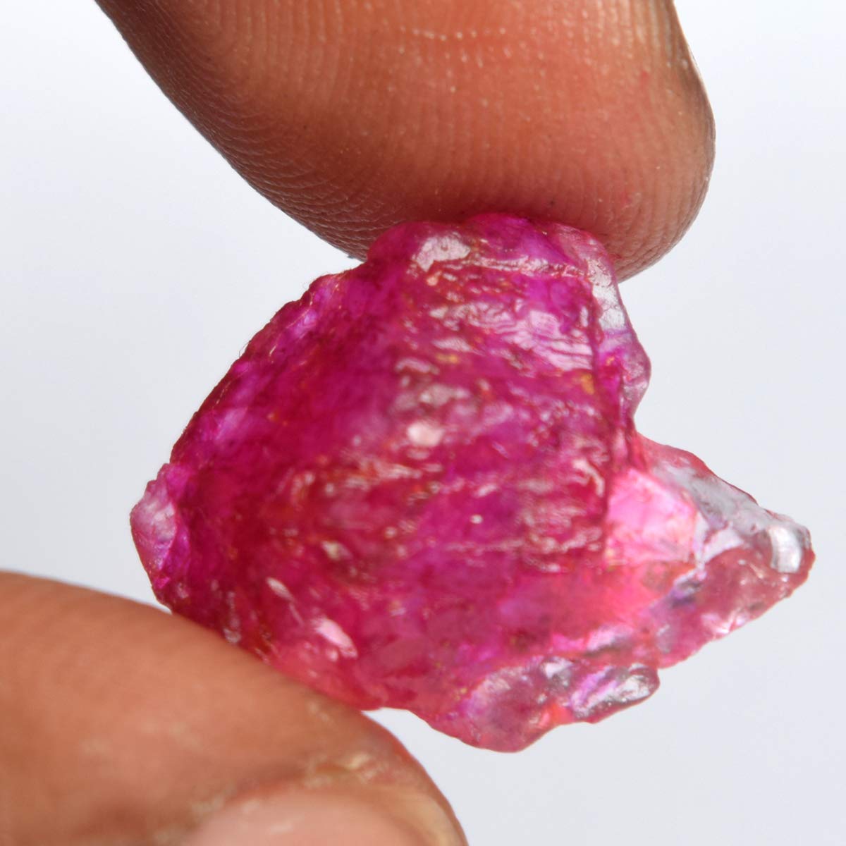 GEMHUB Natural Crystals And Healing Stones 8.00 Carat Raw Rough Ruby Healing Crystals For Jewelry Making