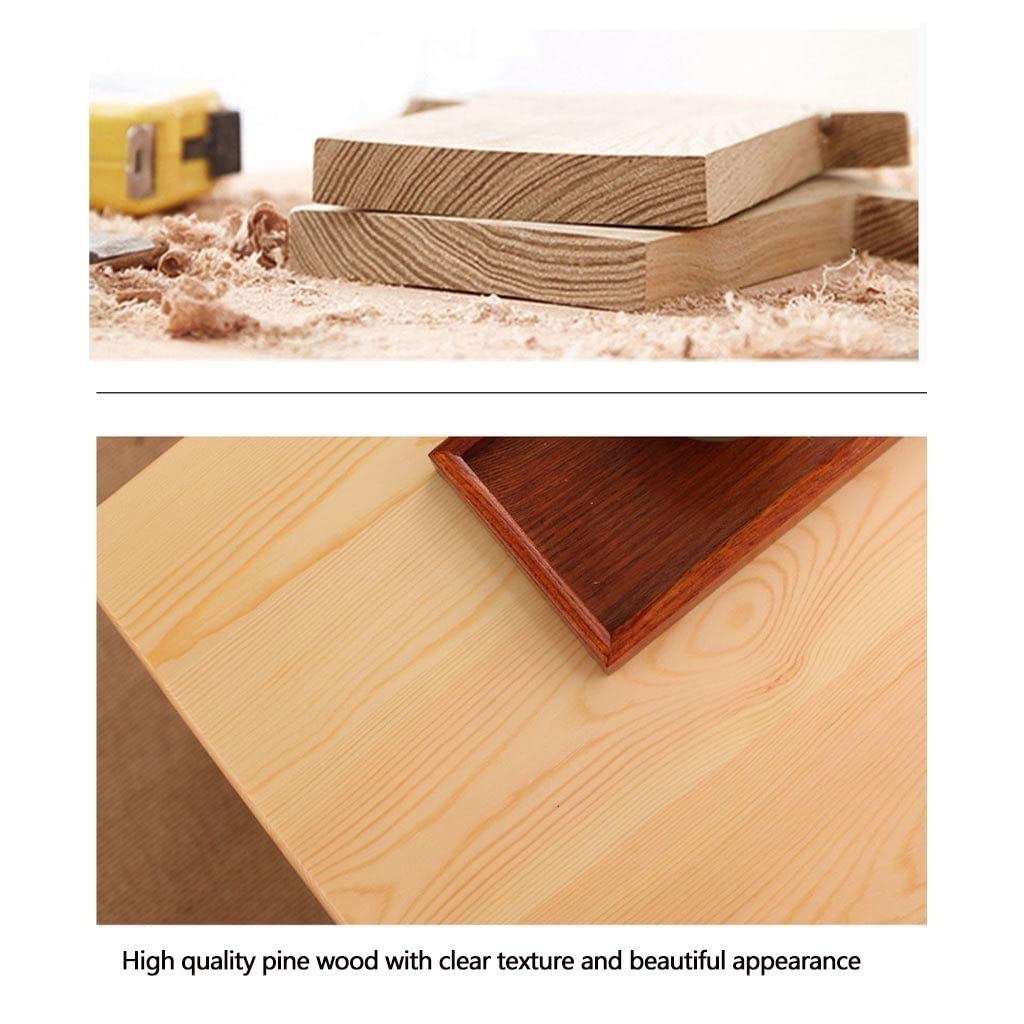 MHJKHG Wooden Small Coffee Table Floor Low Table Small Dining Table Laptop Table Children's Study Table Pine Material Simple Installation,Wood Color 70x40x30cm