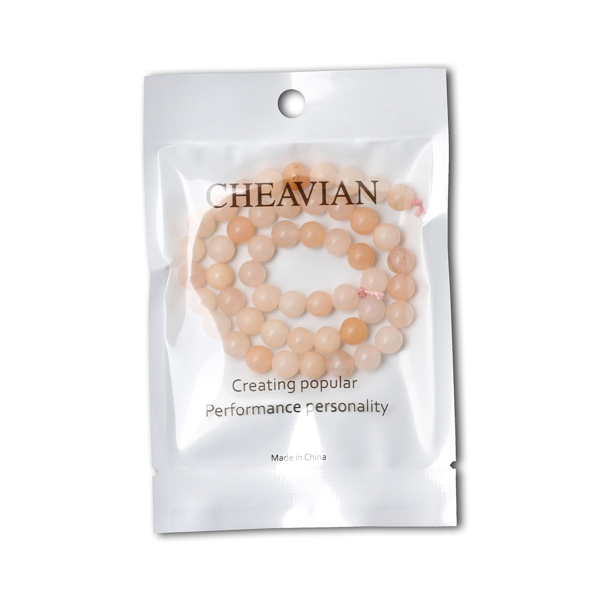 CHEAVIAN 45PCS 8mm Natural Pink Aventurine Gemstone Round Loose Beads Stone Beads for Jewelry Making DIY Findings 1 Strand 15"