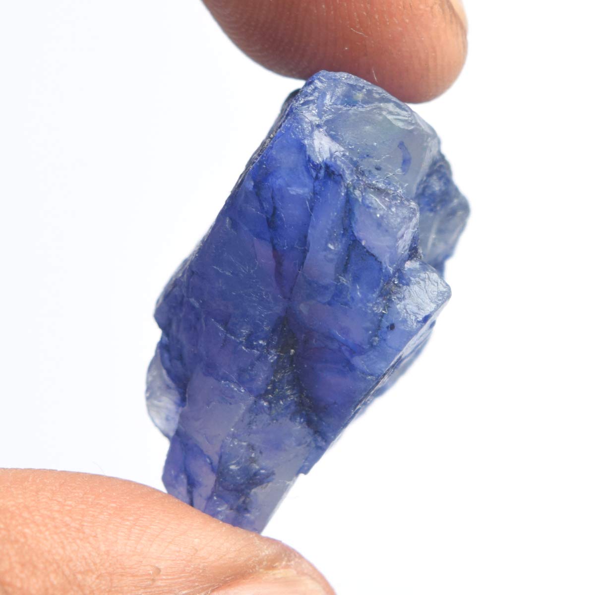 GEMHUB Protection Blue Sapphire Healing Crystal 42.00 Carat Natural Raw Uncut Rough Loose Gemstone
