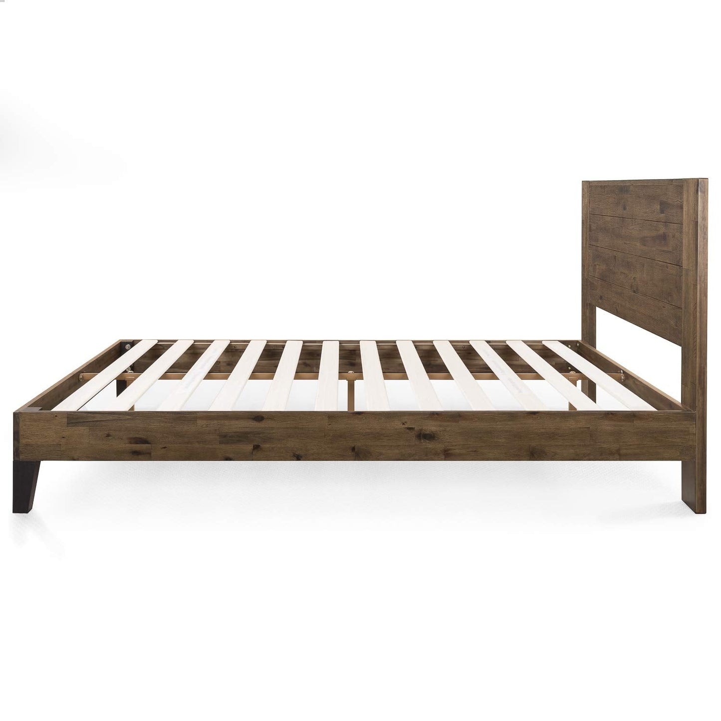 Zinus Tonja Wood Platform Bed Frame with Headboard, Mattress Foundation with Wood Slat Support, No Box Spring Needed, Easy Assembly, Queen