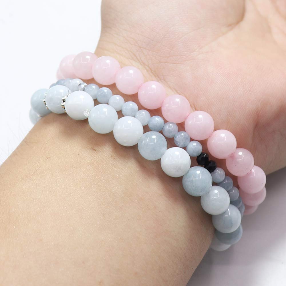 UEUC Tree of Life Yoga Healing Stone Bracelets,Multilayer Lotus Chakra Stone Reiki Bracelet Sets,Anxiety Crystal Natural Stone,for Women Stress Relief