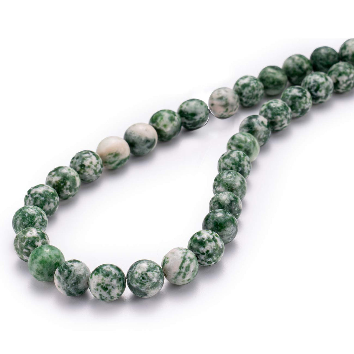 BEADIA Natural African Jade Stone Round Loose Semi Gemstone Beads for Jewelry Making 10MM 38PCS