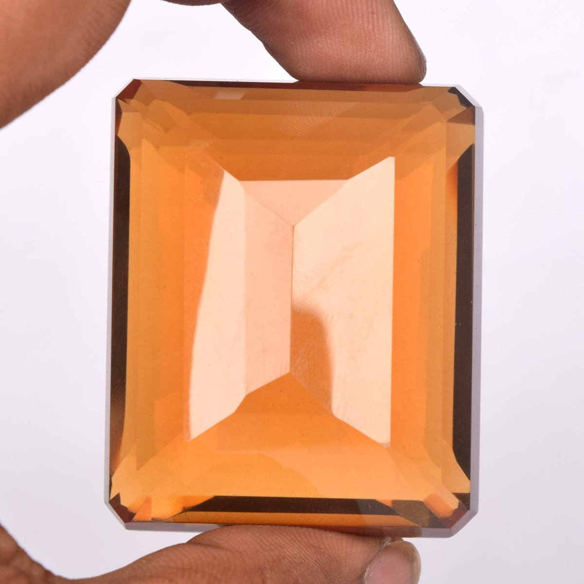 Jewelry Making Yellow Citrine 145.50 Ct Emerald Cut Loose Yellow Citrine, Faceted Birthstone Yellow Citrine Gem