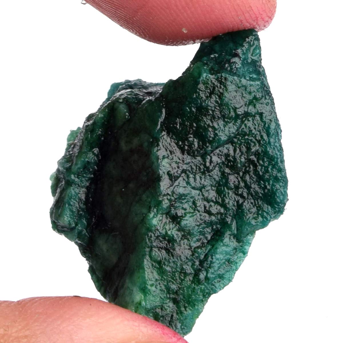 GEMHUB Healing Crystal Green Emerald 43.00 Ct. Natural Untreated Rough Certified Emerald Stone for Jewelry
