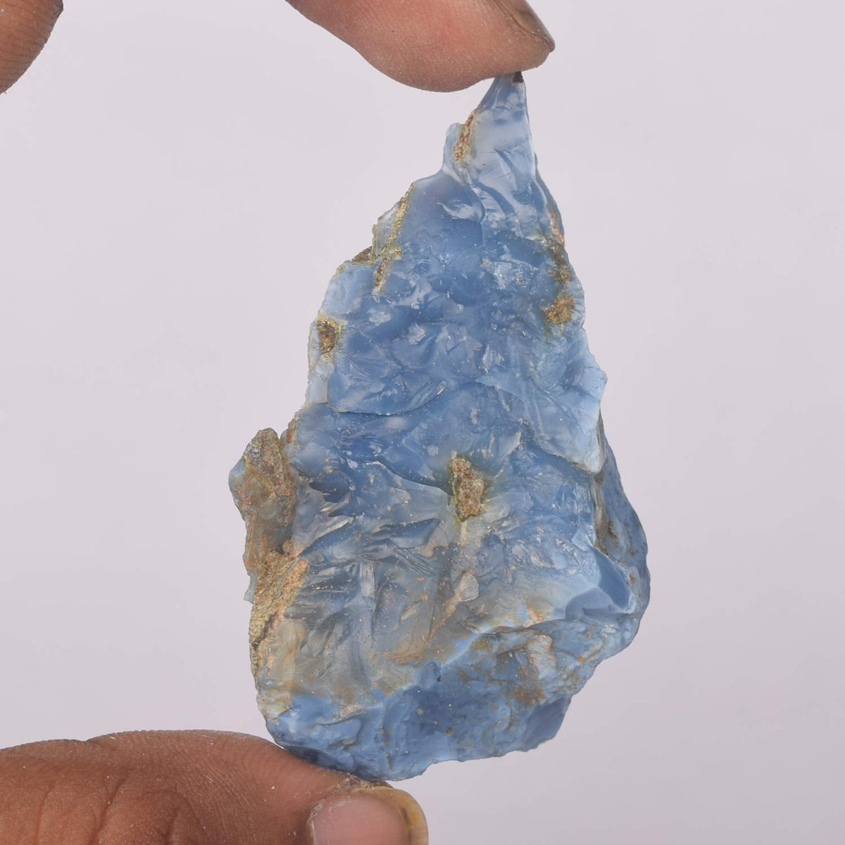 GEMHUB Gemstone For Jewelry Making 120.00 Caratt Natural Egl Certified Rock Rough Raw Blue Opal Loose Gemstone for Jewelry Making