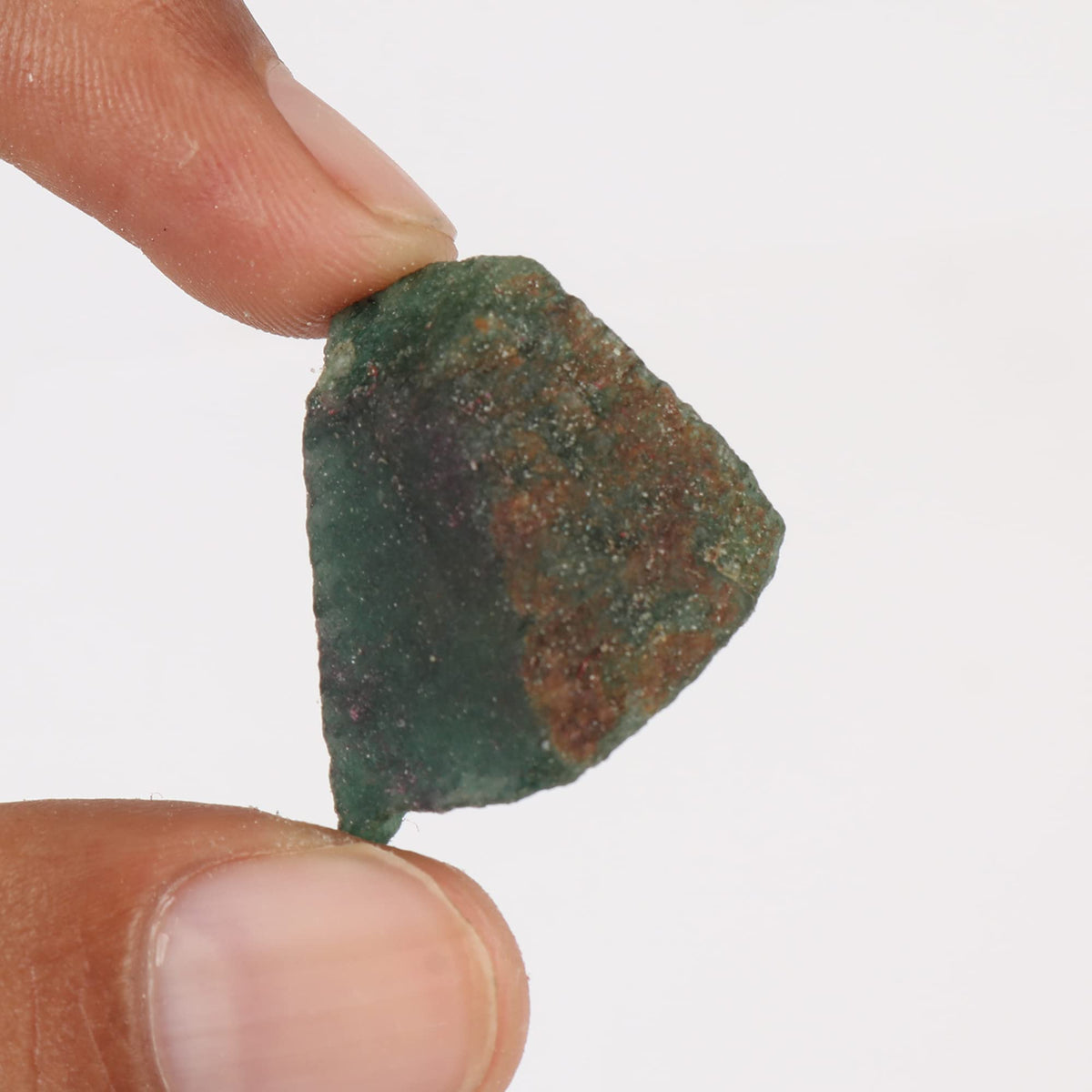 REAL-GEMS Natural Green Jade Rough Gemstone 22.90 Carat Approx Raw Uncut Loose Stone For Jewelry Making And Collectors