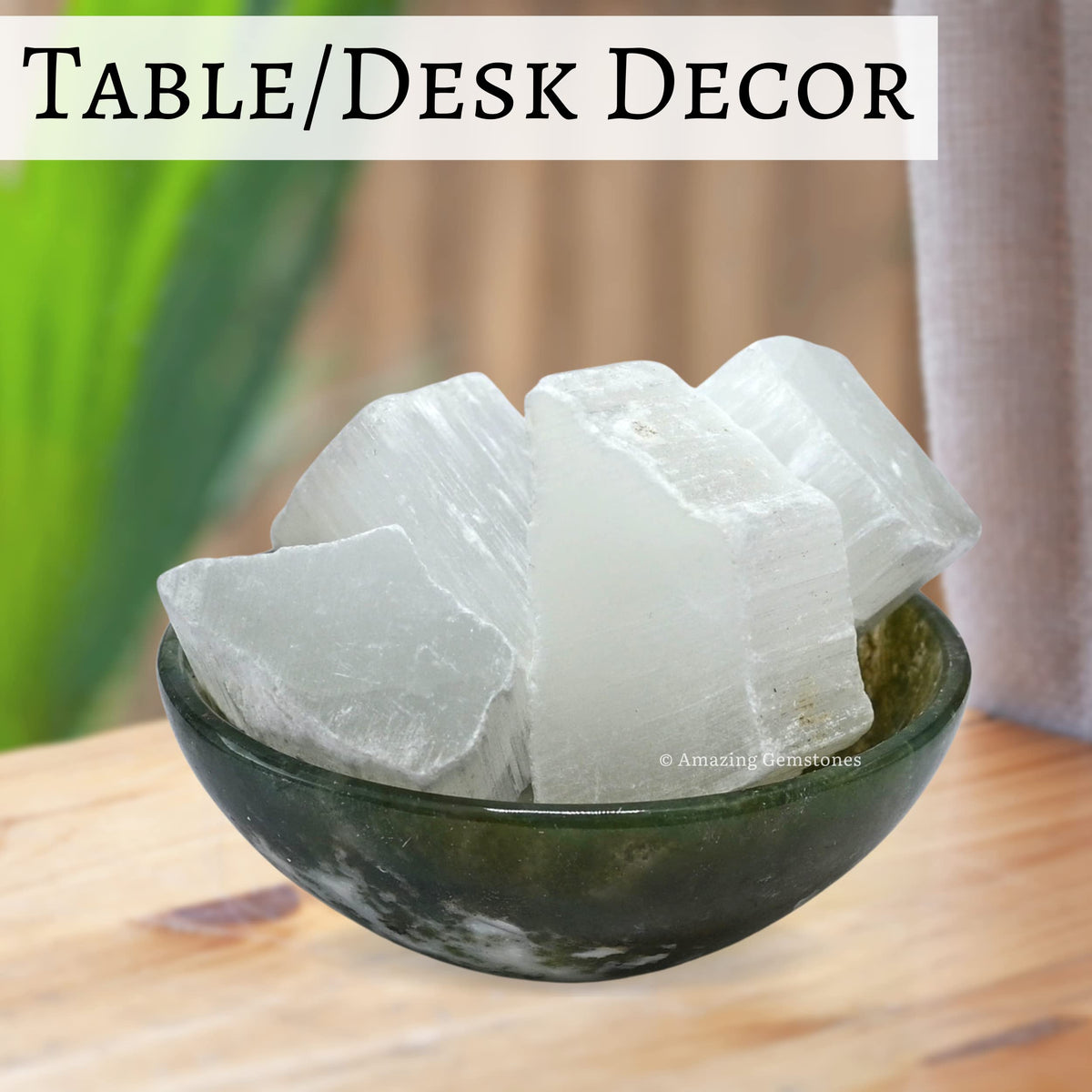 Amazing Gemstone Selenite Crystal Raw Stones for Healing - 1 lb Bulk Selenite Sticks Healing Crystals for Protection, Crystal Grid, Energy Piedra Selenita Original Gift
