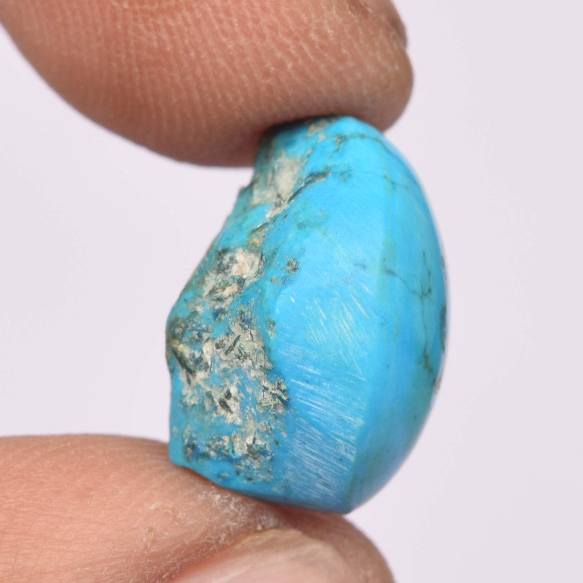 A Grade Blue Turquoise 10.50 Ct Oval Cabochon Blue Turquoise, Opaque Turquoise Jewelry Making Stone