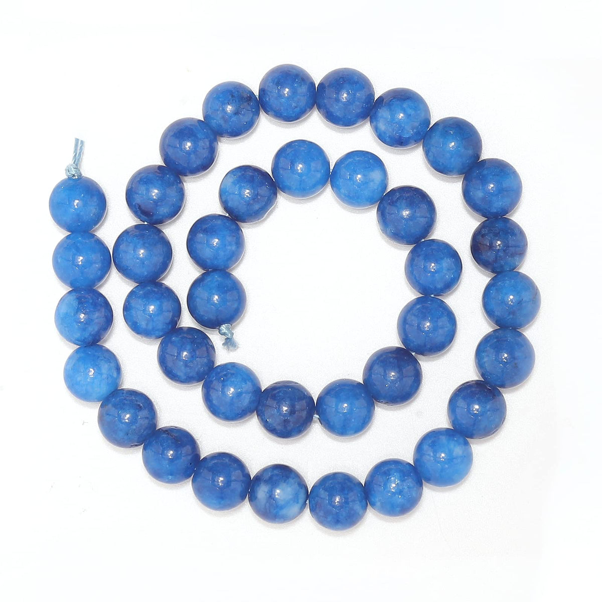 35pcs 10mm Natural Stone Beads Kyanite Beads Energy Crystal Healing Power Gemstone for Jewelry Making, DIY Bracelet Necklace