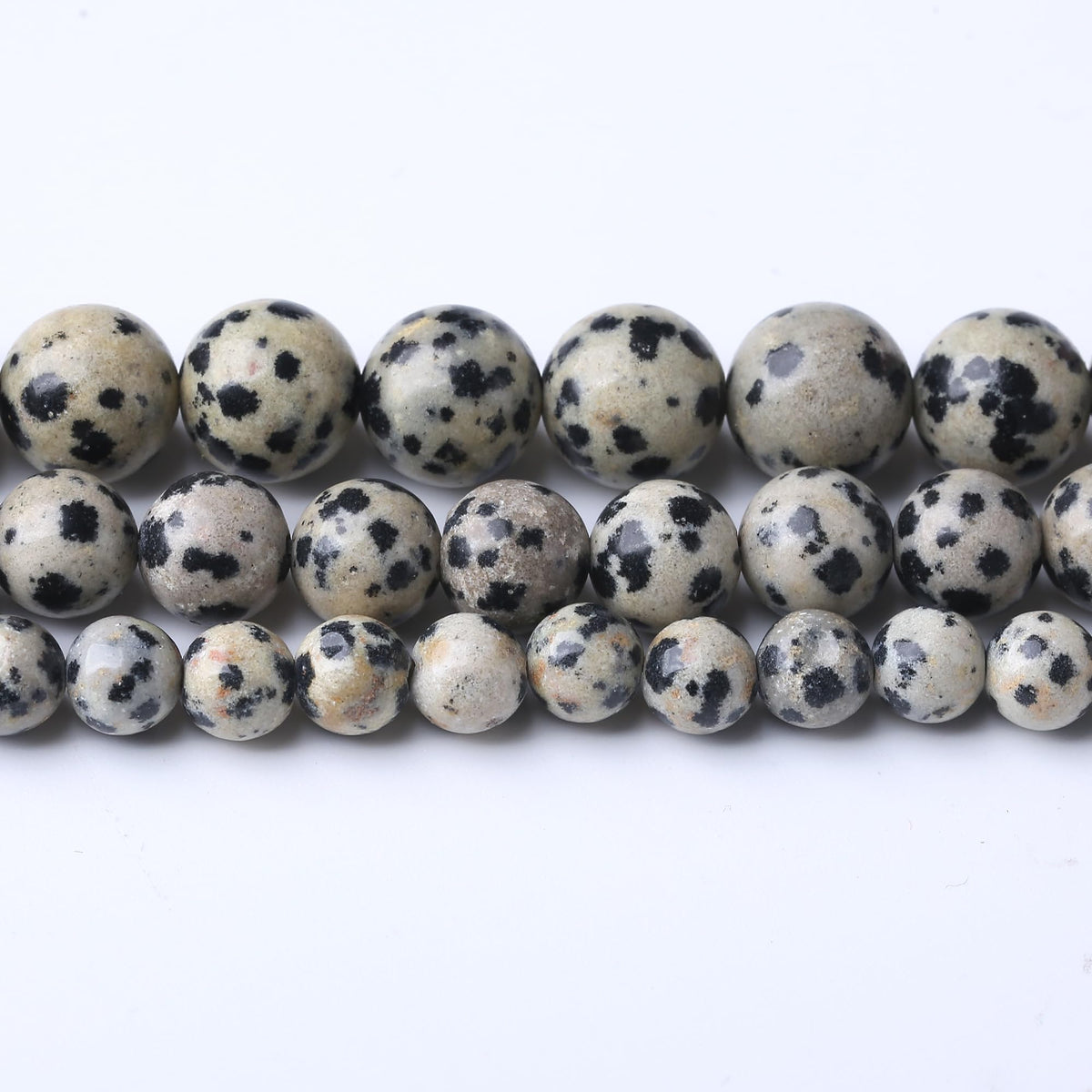 10MM Spotted Round Loose Beads Natural Gem Beads Crystal Energy Stone Beads for Jewelry Making DIY Bracelet Necklaces