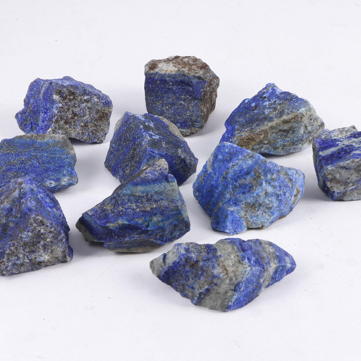 1Lb Lapis Lazuli Raw Crystal Stone Natural Rough Stones Bulk for Cabbing, Tumbling, Cutting, Lapidary, Polishing, Reiki Crytsal Healing