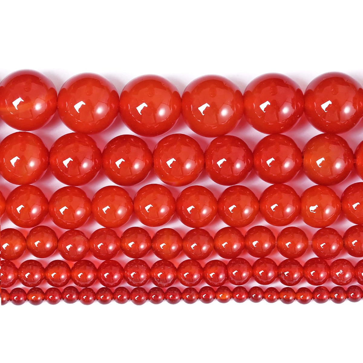 10MM 38PCS Natural Stone Red Agate Loose Beads for Jewelry Making DIY Bracelet Semi Precious 1 Strand