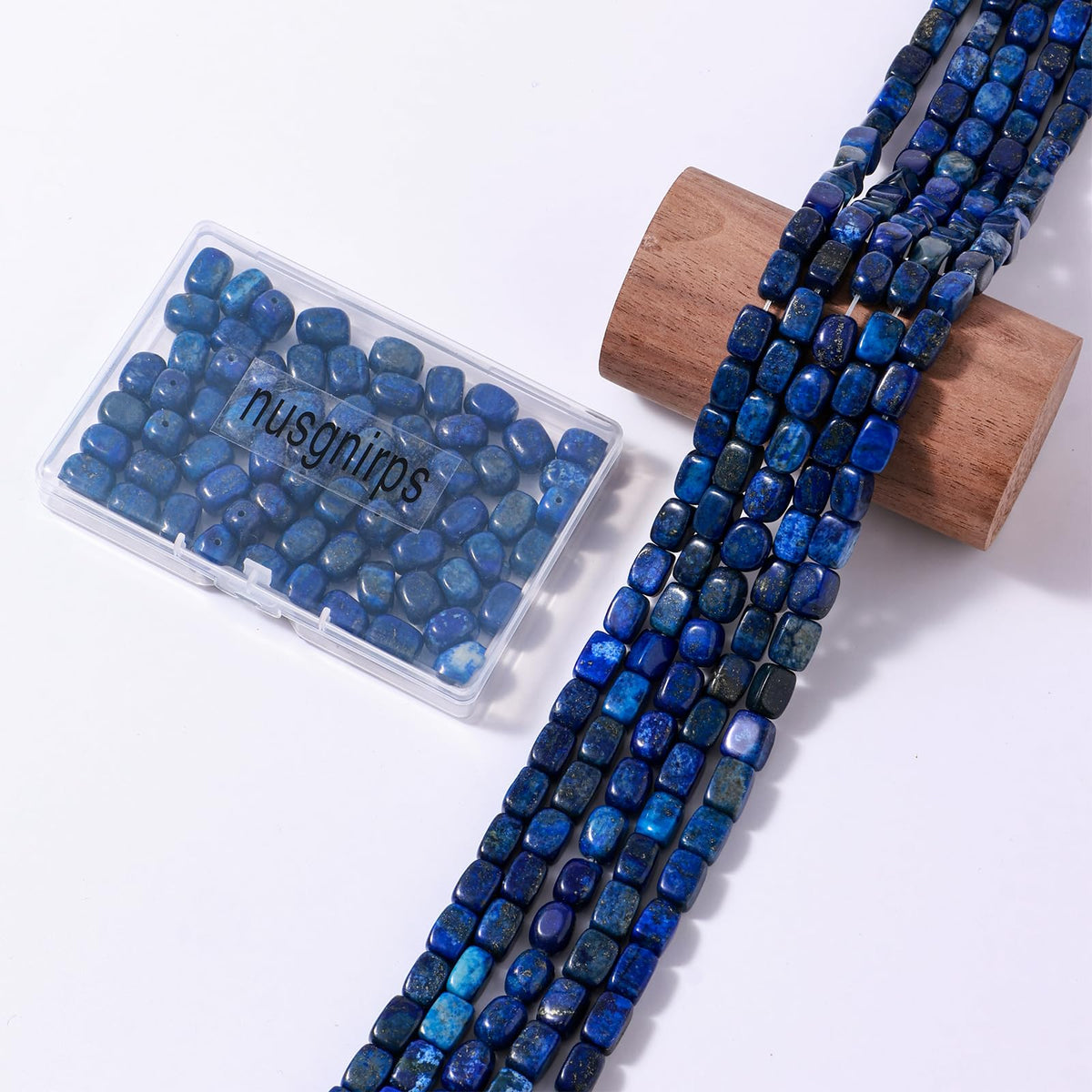 Natural Large Lapis Lazuli Cube Stone Beads 8x11mm 38cm/str Loose Semi Gemstone Stone Square Beads for Making Bracelets Necklace