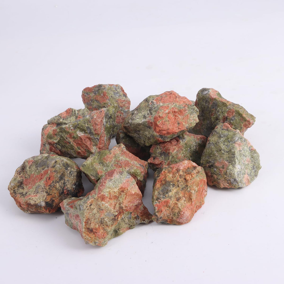 1LB Unakite Raw Crystals and Healing Stones Natural Rocks for Tumbling, Cabbing, Polishing, Wire Wrapping, Wicca & Reiki Crystal Healing