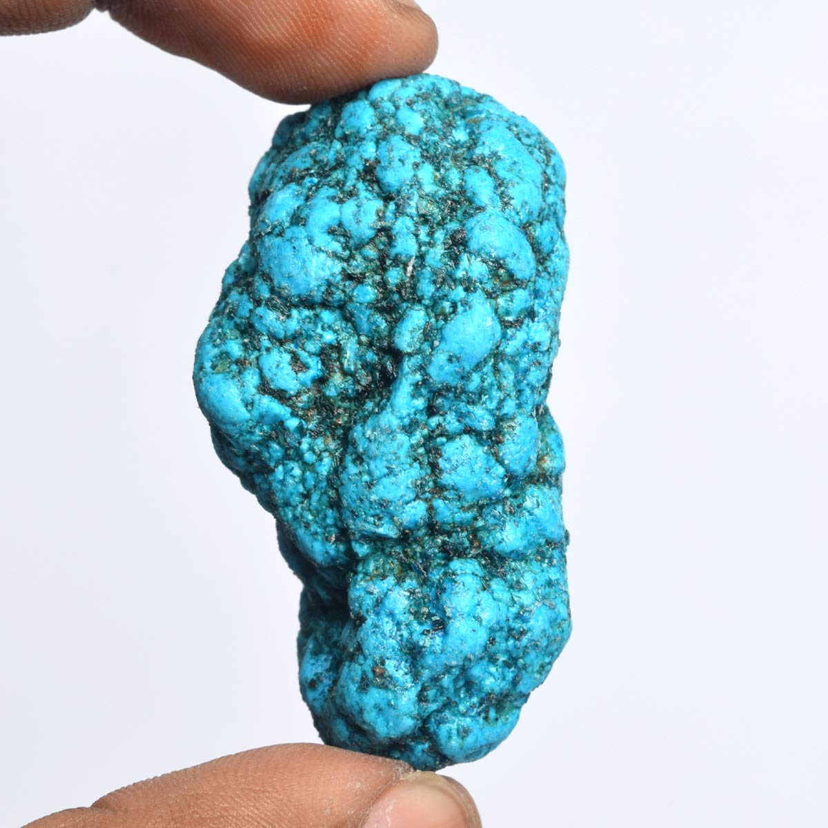 GEMHUB Genuine Blue Turquoise Gem 180.00 Ct Certified Natural Blue Turquoise, Uncut Rough Healing Crystal Gem