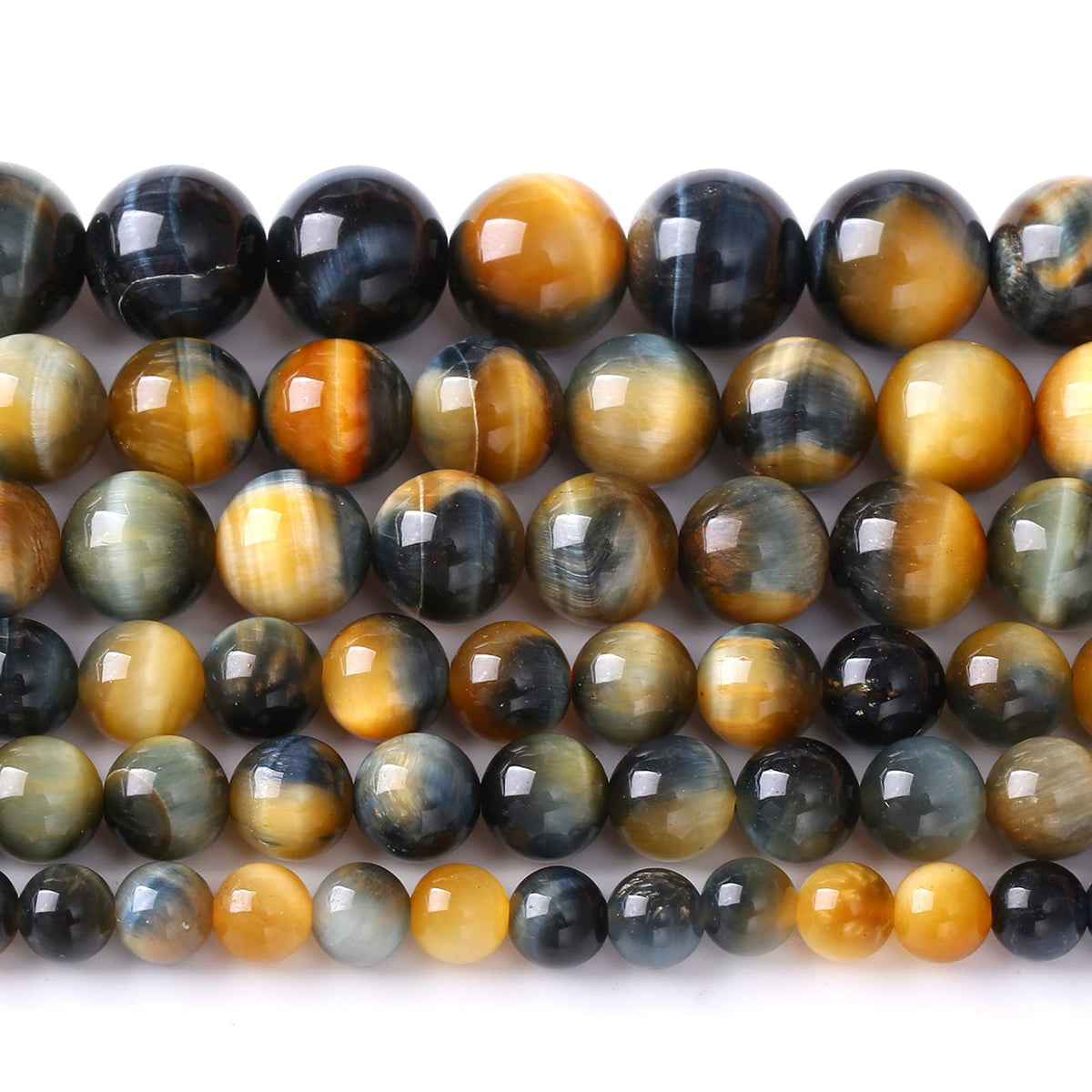 4MM 88PCS Natural Stone Dreamlike Blue Tiger Eye Beads for Jewelry Making DIY Bracelet