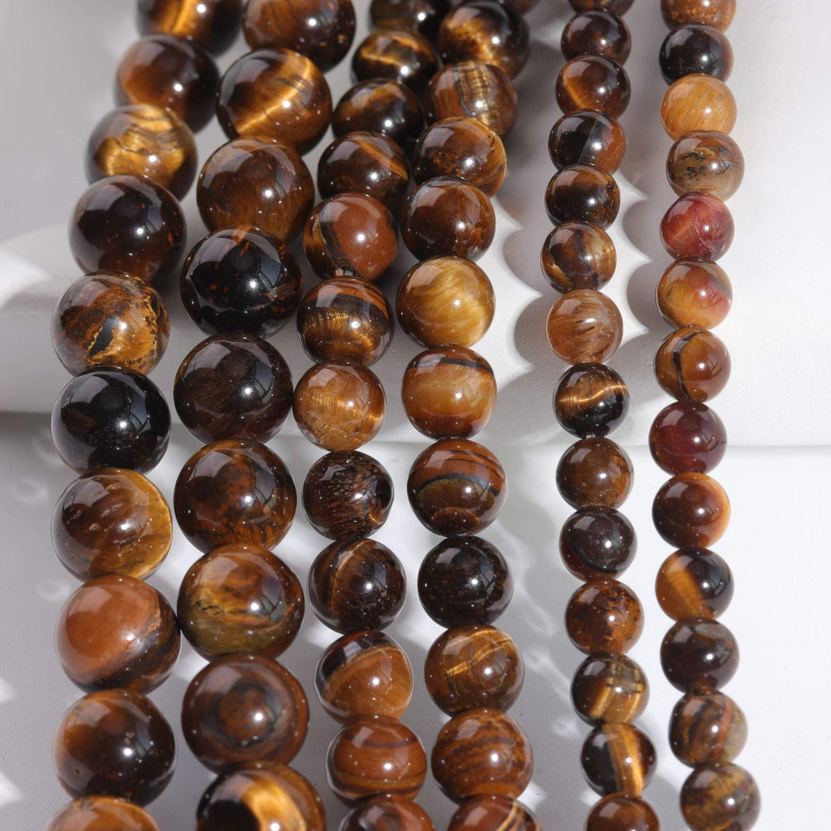 Filluck Natural Stone Beads 8mm Yellow Tiger Eye Polished Round Smooth Agates Gemstone Beads for Jewelry Making 15 Inch(Yellow Tiger Eye,8mm)