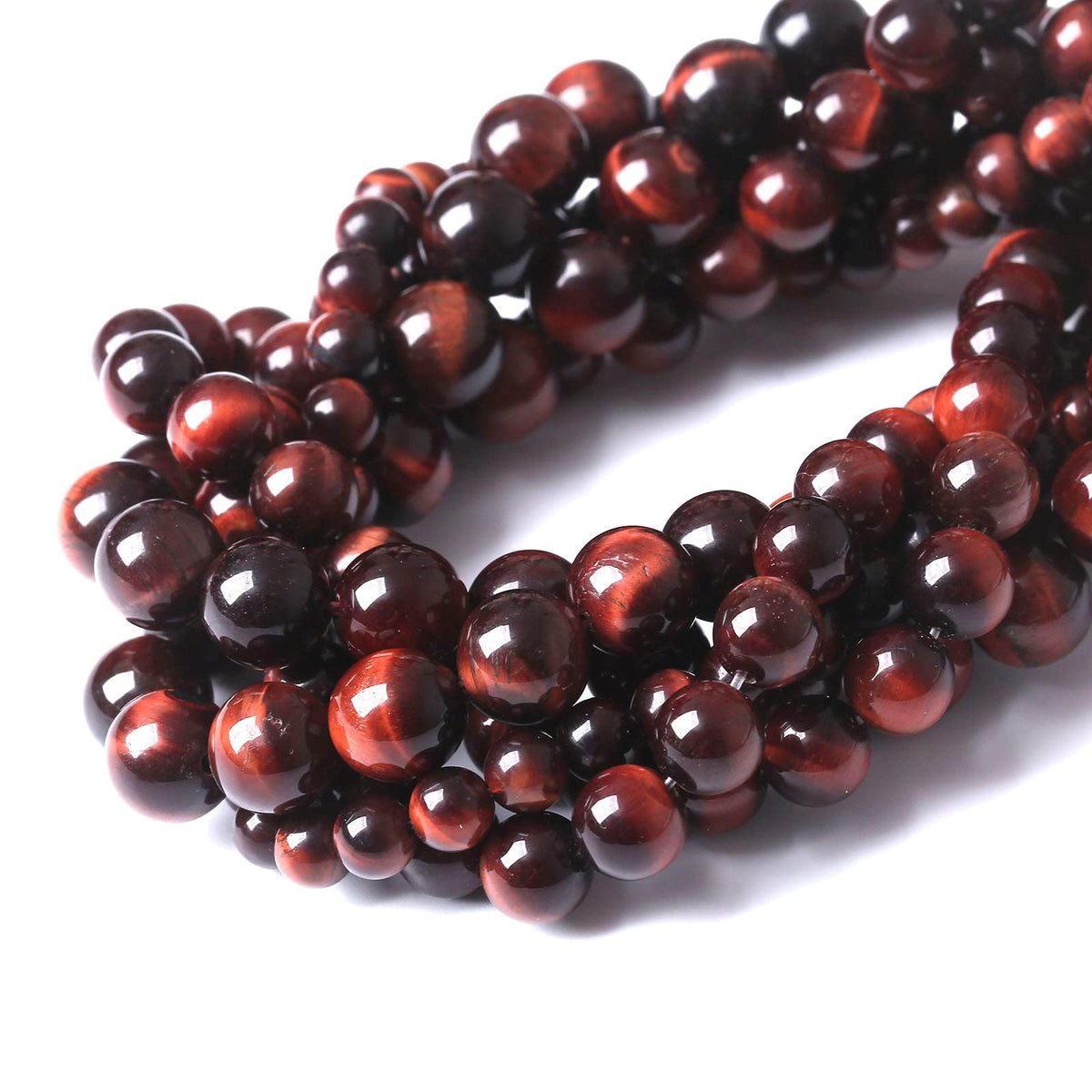 32PCS 12MM AAA Red Tiger Eye Stone Beads Natural Gemstone Bead Crystal Healing Energy Jewelry Making DIY 15 inches
