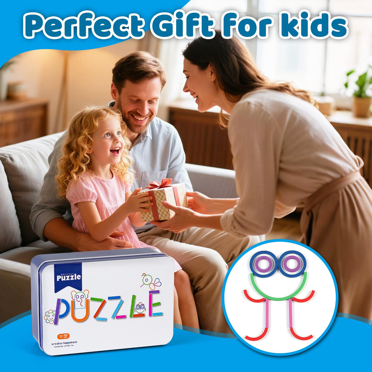 STEM Montessori Puzzle Toy for Toddlers – Creative Shape Matching & Ring Stacking Set, Hands-On Learning Educational Game for Fine Motor Skills, Preschool Classroom Essentials Ages 3-6