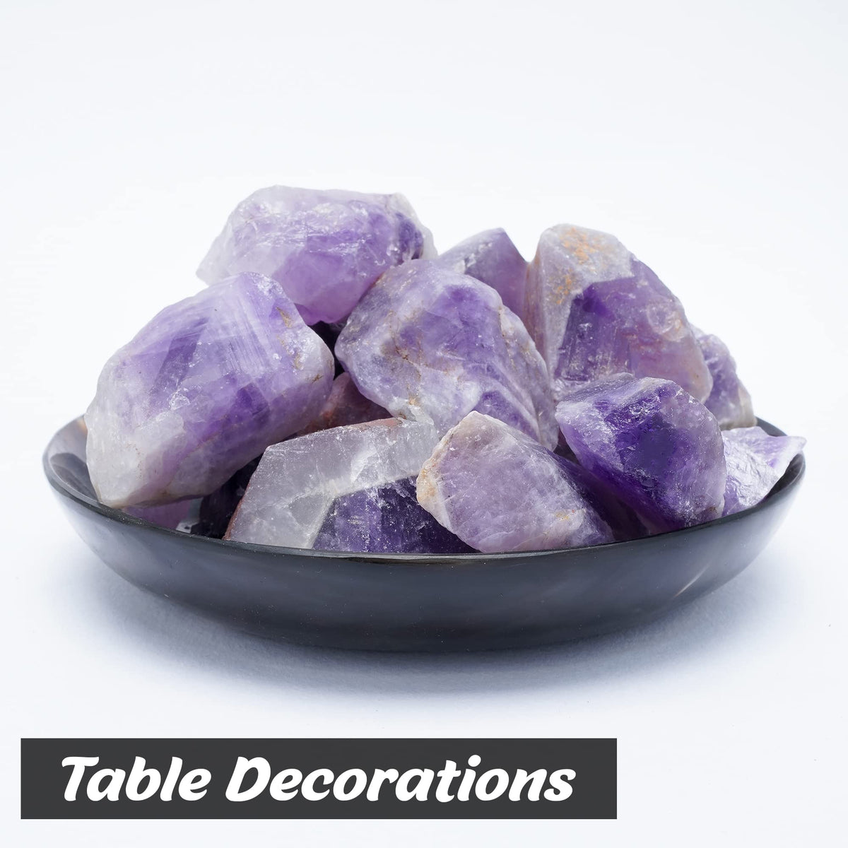 ZAICUS Amethyst Rough Rocks for Tumbling, Raw Stones and Crystals for Jewelry Making, Polishing, Cabbing, Lapidary, Fountain Rocks, Decoration, Wire Wrapping, Gem Mining, Reiki Healing 1 lb