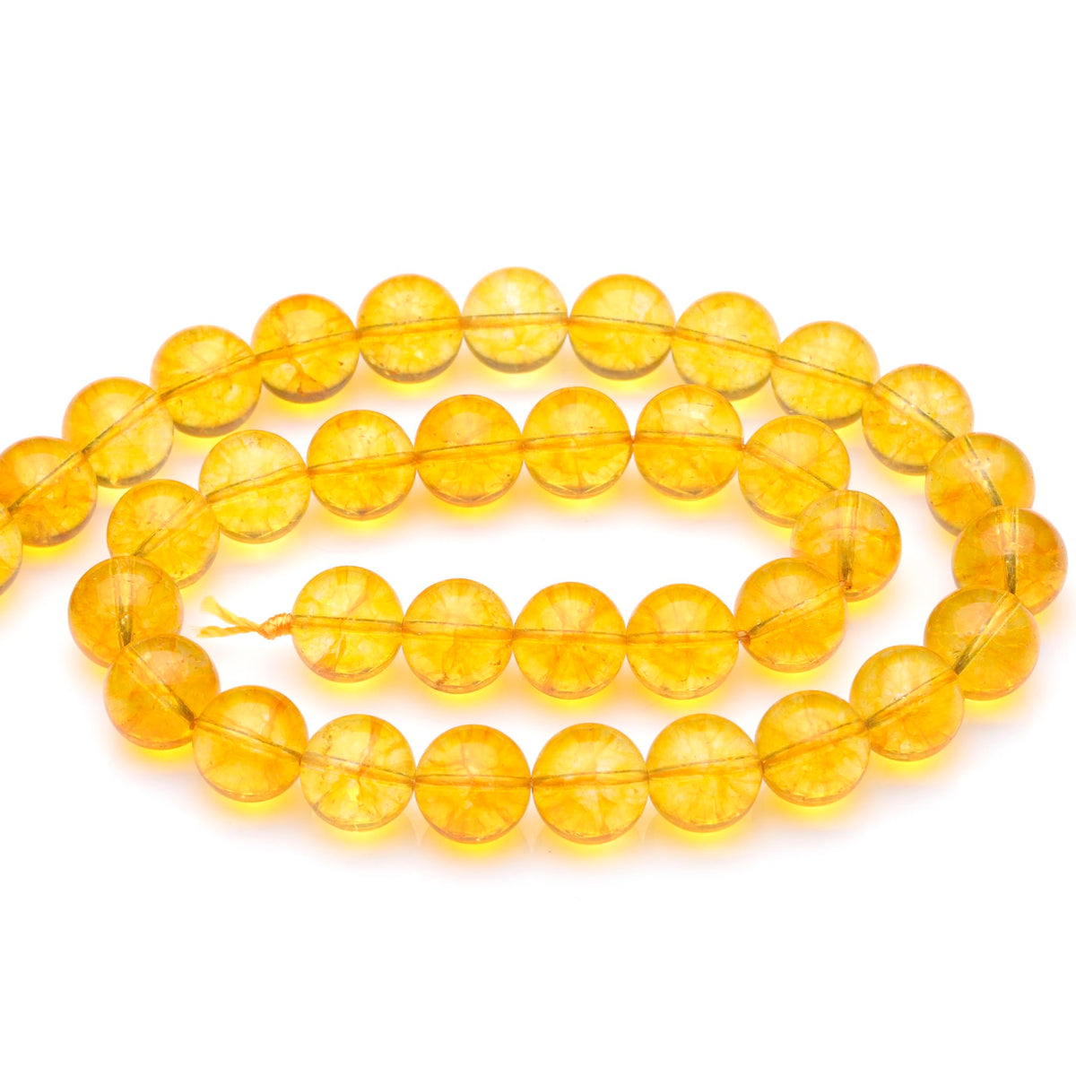 Youngbling Natural Crystal Beads for Jewelry Making,8mm Citrine Polished Round Smooth Stone,Genuine Real Stone Red Beads for Bracelet Necklace 15 Inch