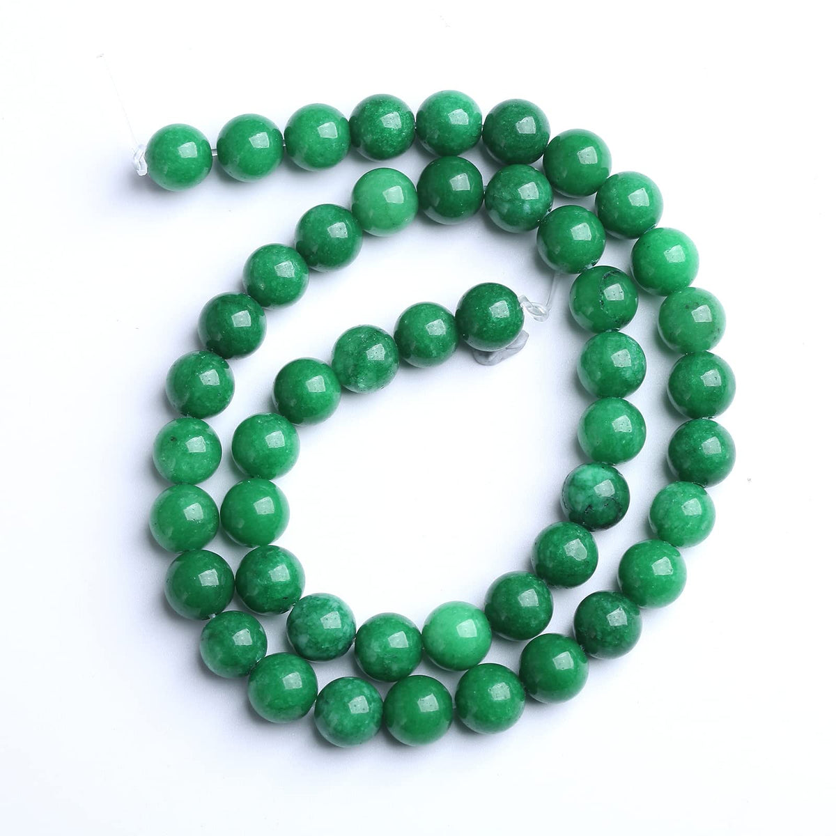 160PCS 4MM Natural Stone Green Cloudy Jade Spacer Loose Beads for Jewelry Making DIY Bracelet Necklace