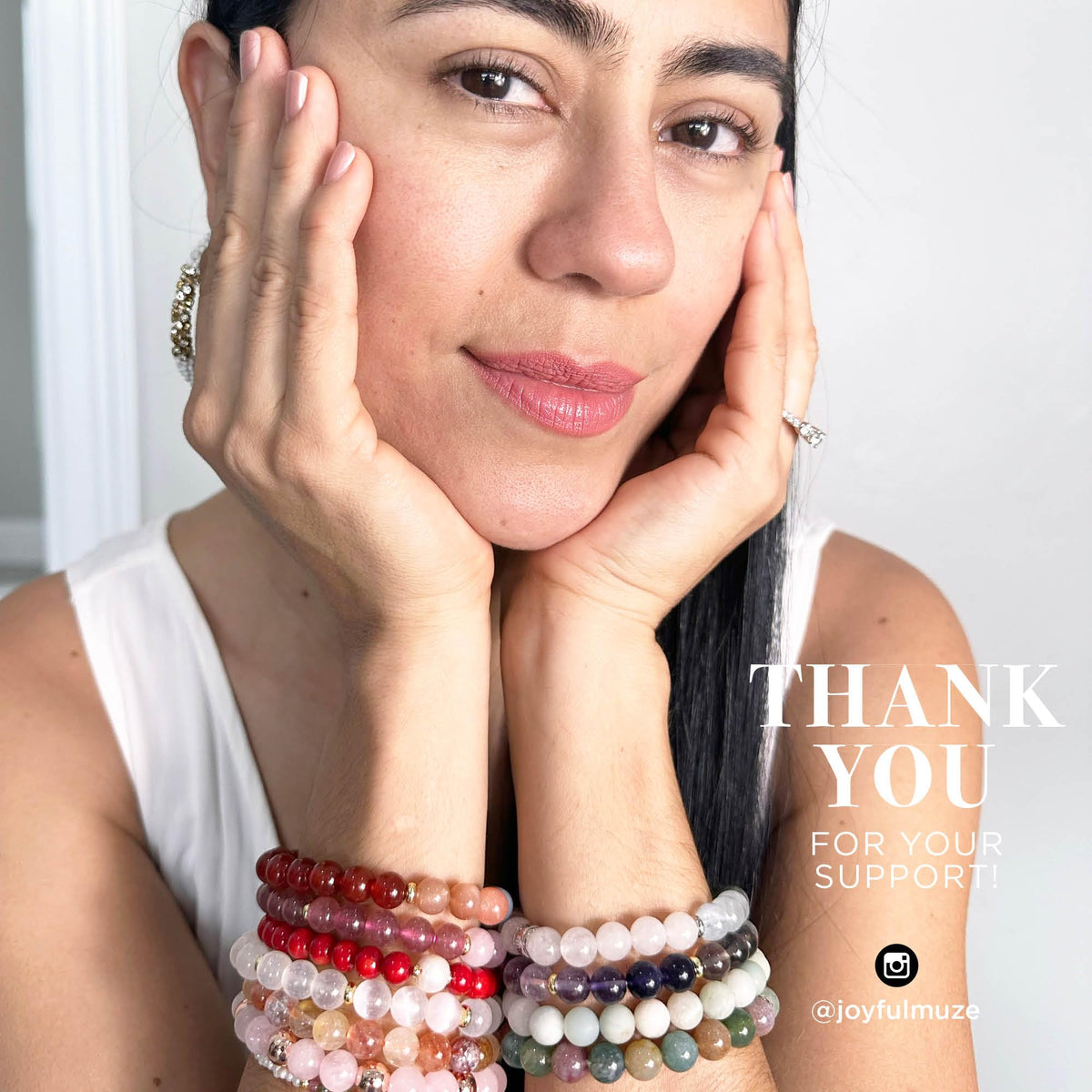Joyfulmuze Natural Red Orange Coral and White Freshwater Pearl, Stretch Stacking Bracelets, Costal Summer Jewelry, Handmade Gift for Women and Men, Fit 6.5-7 inch Wrist (Coral-Pearl)