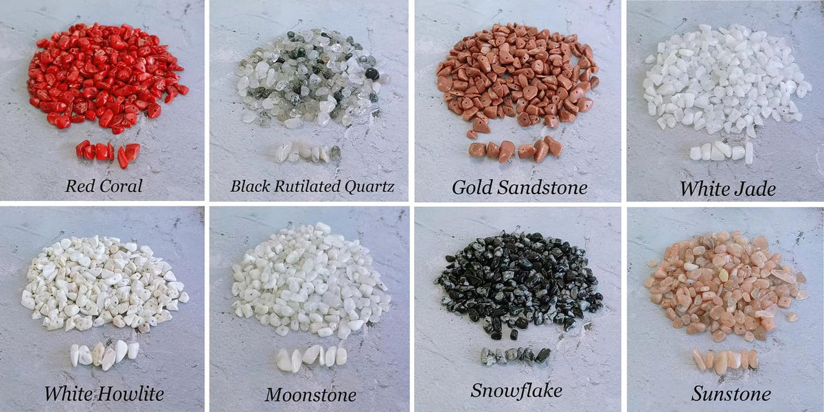 LAIDANLA Black Rutilated Quartz 400pcs Natural Chip Stone Beads 5-8mm Healing Crystal Irregular Gemstones Drilled DIY Loose Rocks Bead Crystal for Bracelet Earrings Necklace Jewelry Making Crafting
