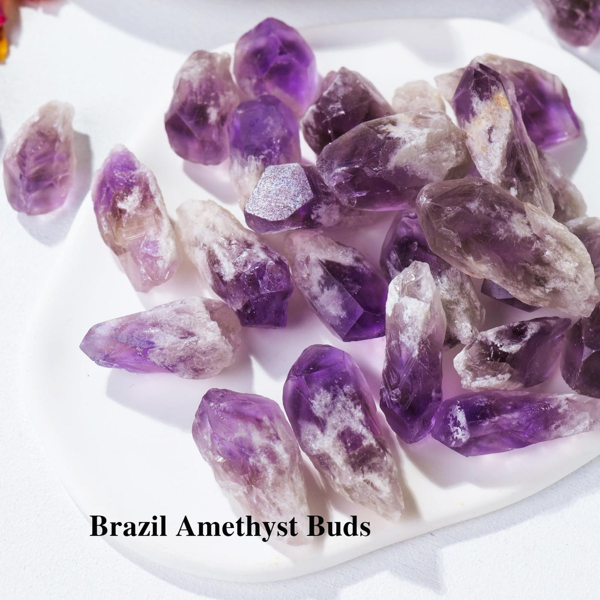Apengshi 0.97 lb (440g) Natural Amethyst Crystal Points Irregular Rough Crystal Stone Raw Crystal Gemstones Bulk Chakra Stones Meditation Reiki Collect Handmade DIY