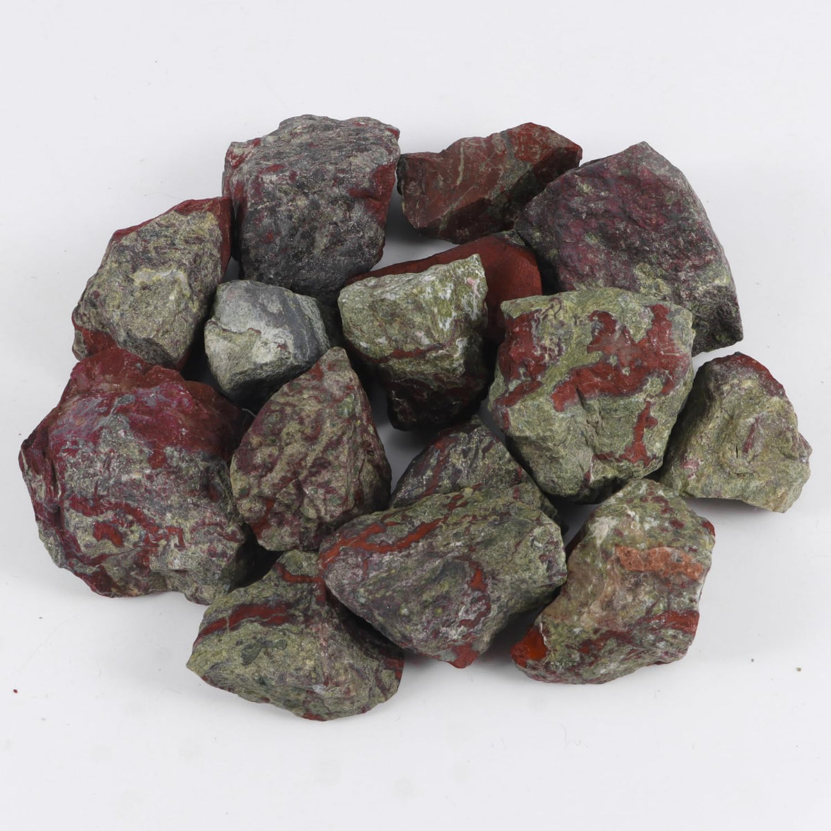 1 Lb Large Dragon Blood Natural Rough Stones Crystal Raw Dragon Blood Stone Healing Crystals Mineral Specimen for Reiki Healing Tumbling Fountain Rocks Wire Wrapping Decoration