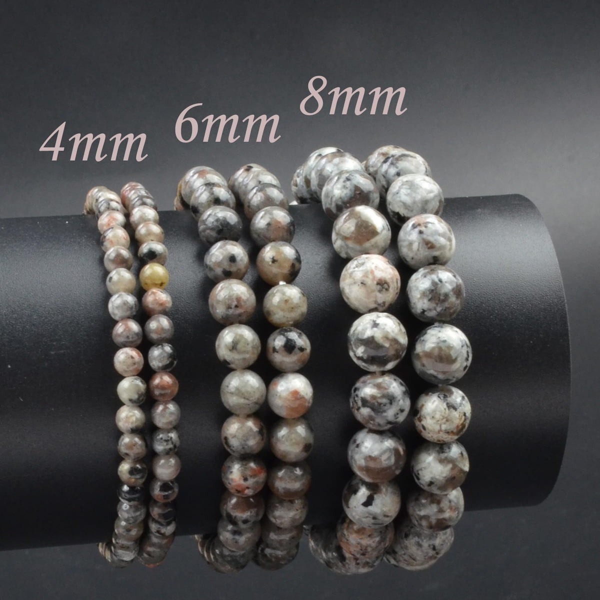 CHCCOYE 6mm Natural Healing Gemstone Bracelet Handmade Yoga Stretch Elastic Bracelet Stress Relief Crystal Jewelry for Men and Women (6mm,Yooperlite Stone)