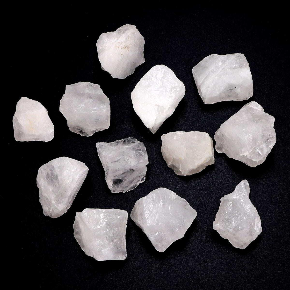 1 Lb Rough Clear Quartz Stone Bulk, Crystal Quartz Rough Crystal Stone for Cabbing, Tumbling, Cutting, Lapidary, Polishing, Reiki Crystal Healing