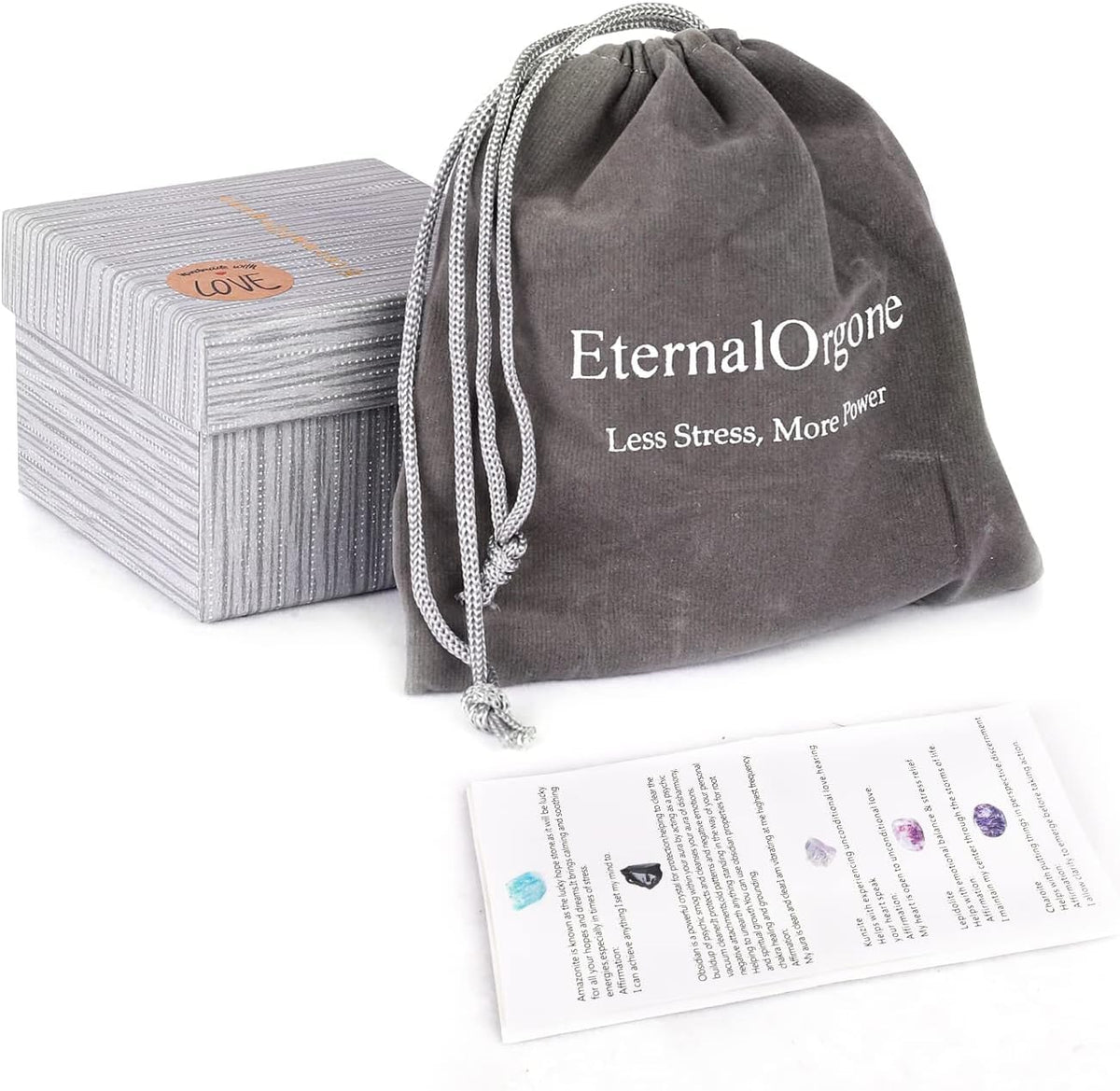 EternalOrgone Tree of Life Orgone Pyramid for Positive Energy, Orgonite Blue Quartz&Obsidian Healing Crystal Pyramids for Reduce Stress Chakra Reiki Healing Meditation Attracts Lucky and Success