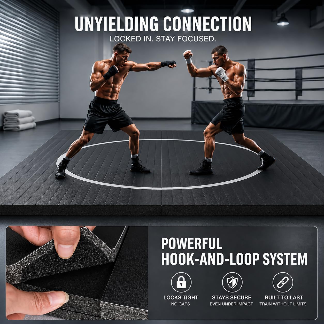 BELINOVA 10x10/10X6.6 Heavy-Duty Martial Arts Mat for Home Gym β Flexi-Roll MMA, Wrestling & BJJ Jiu Jitsu Padded Flooring β Anti-Slip, Tear-Resistant High-Impact Foam