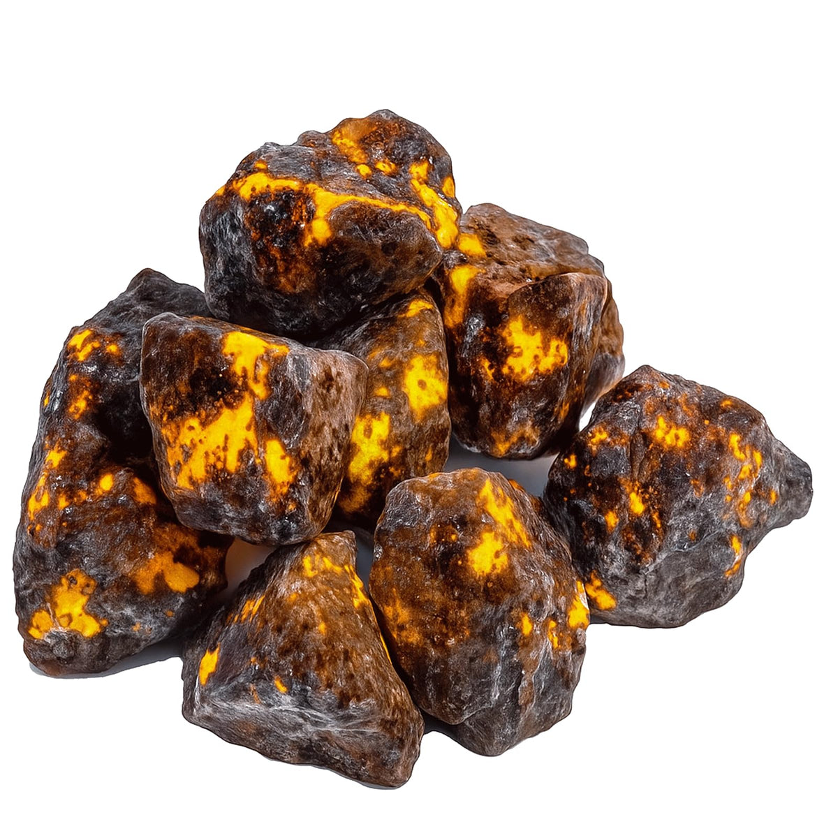 AZKRWFLM Yooperlite Stone Natural Raw Rough Flame Crystals Bulk for Healing Tumbling Fountain Rocks Decor(0.67, Pounds)
