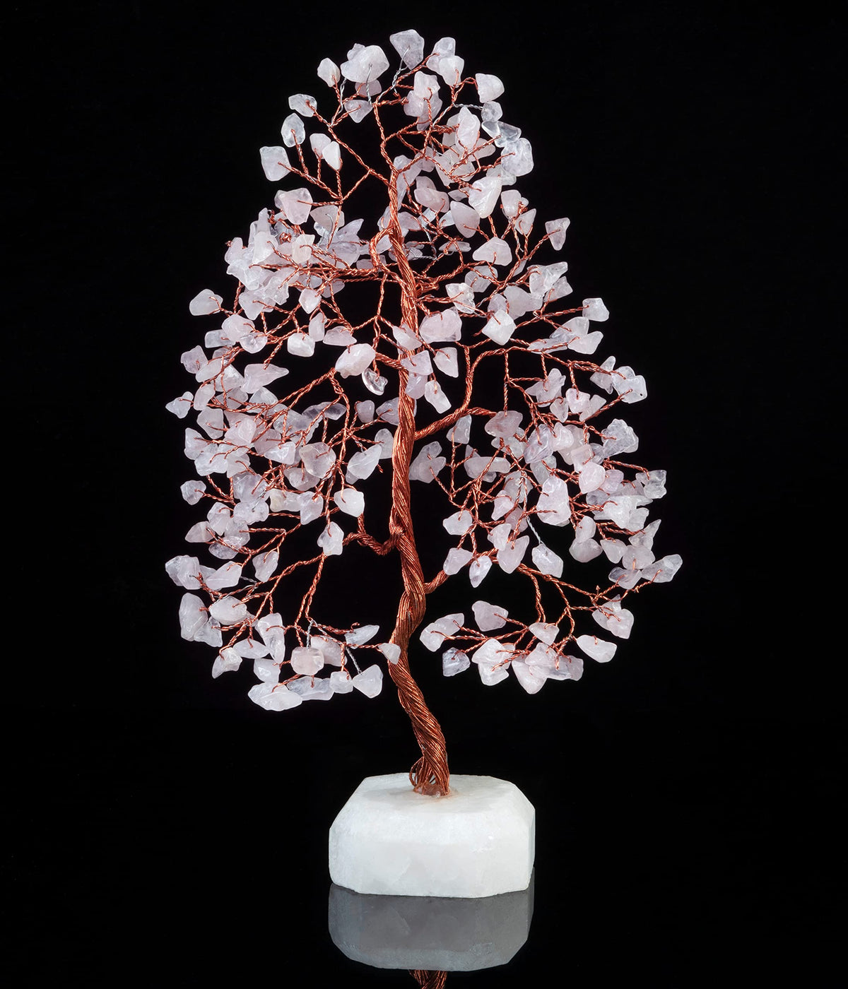 Crocon® Rose Quartz Crystals Tree, Birthday Gifts for Women, Mom, Girlfriend & Sister | Pink Room Decor Healing Crystals | House Warming Gifts Unique Spiritual Present Idea for Woman & Men Decoration