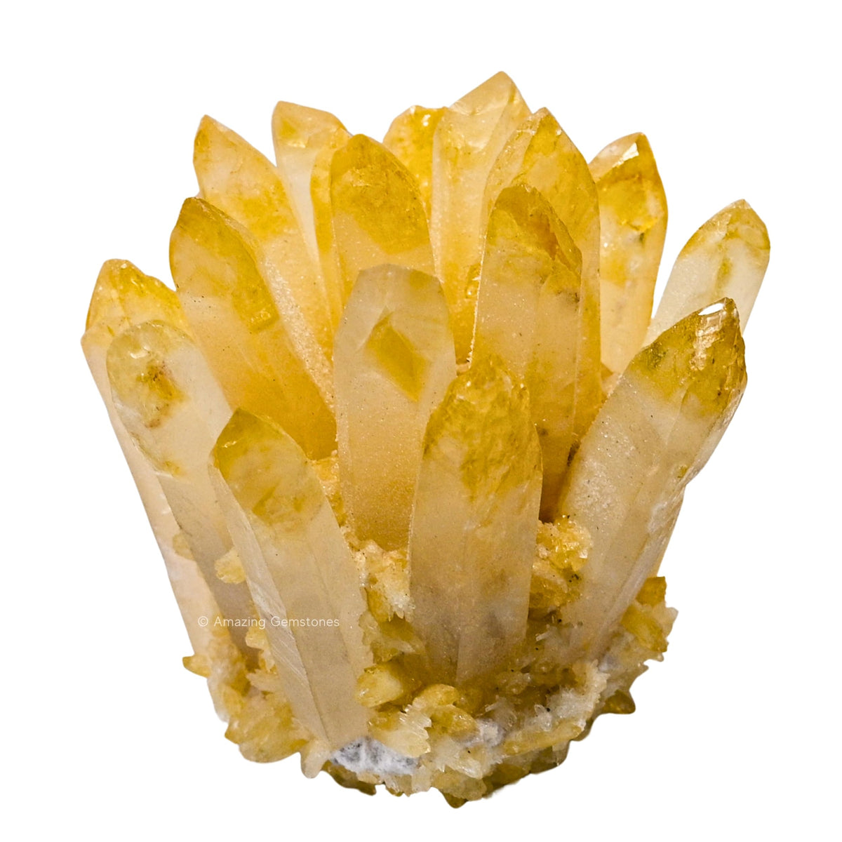 Amazing Gemstone Large Citrine Crystal Cluster Points for Meditation, Home Decor and Gift - Natural Quartz Crystals and Healing Stones for Enhance Energy with Large Crystals Points