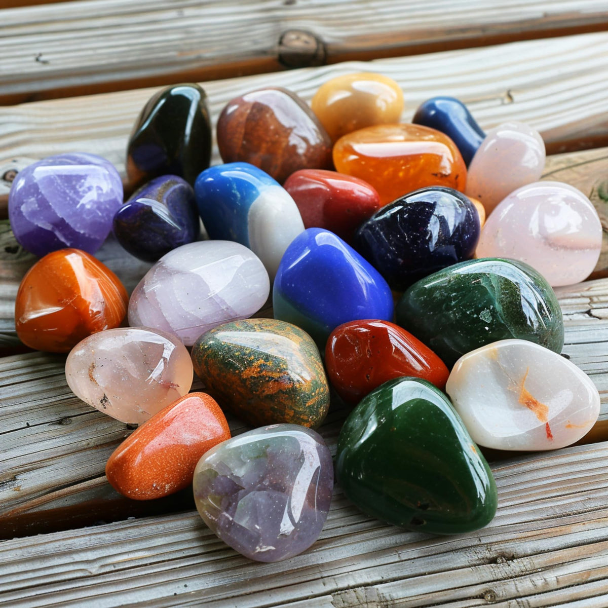Polished Clear Quartz Healing Crystal Stone – 1 Pc 1.2" Worry Stone for Anxiety, Pocket Palm Gemstone, Super Large Handpicked Natural Tumbled Rock for Meditation, Reiki, Chakra, Home Decor