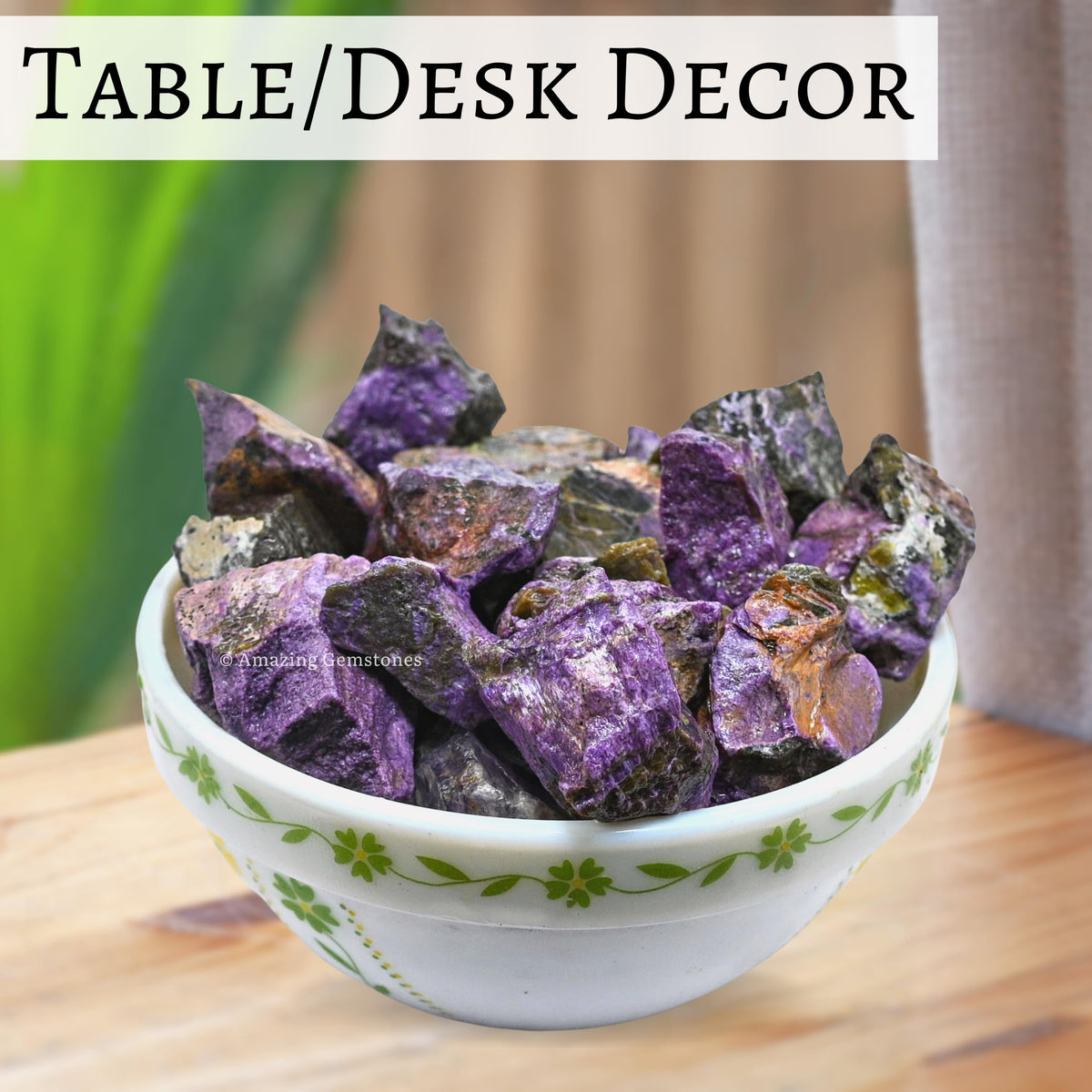 Amazing Gemstone Stitchtite Raw Crystals and Healing Stones, Natural Rocks for Tumbling and DIY Raw Stones and Crystals (1 Piece)