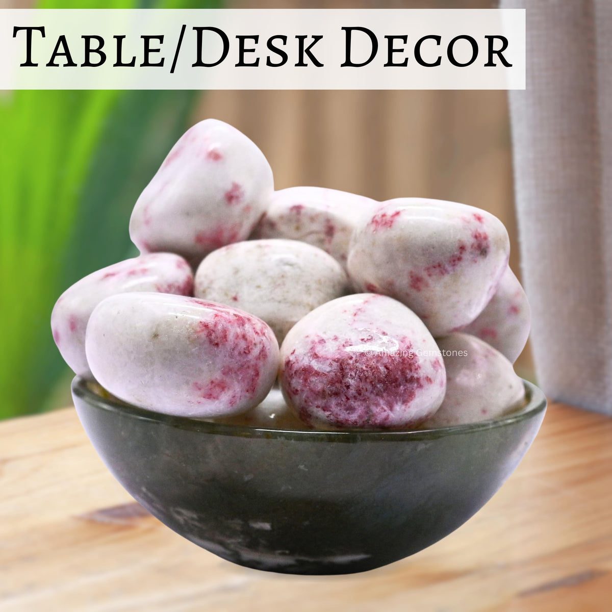 Amazing Gemstone Cinnabarite Crystal Tumbled Stones Polished Rocks - Natural Gem Stones for Healing - DIY Crystals for Protection (1 Piece)