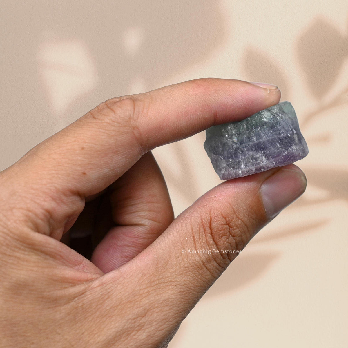 Amazing Gemstone Fluorite Raw Crystals and Healing Stones, Natural Rocks For Tumbling - DIY Raw Stones And Crystals (1 Piece)